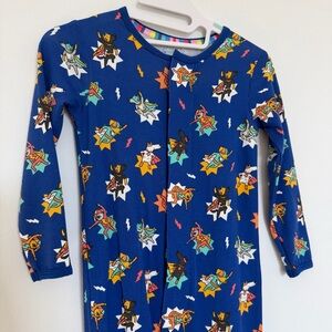 Magnetic me footie pajamas “su-paw star” blue dog print pj’s